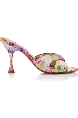 Christian Louboutin Nicol Is Back 85mm Crepe Satin Sandals, , IT 36