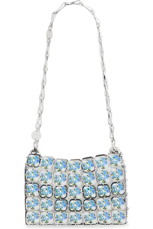 Paco rabanne Flower Printed Steel Paillette Shoulder Bag, , OS