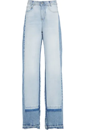 Stella McCartney Rigid High-Rise Straight-Leg Jeans, , 26