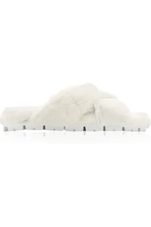 Prada Shearling Sandals, , IT 39