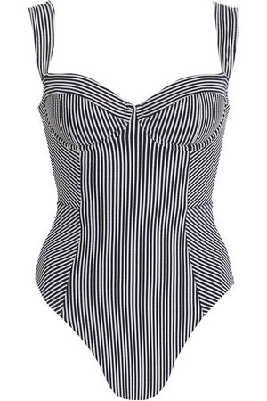 Simkhai Kyle Striped Swimsuit, , XS