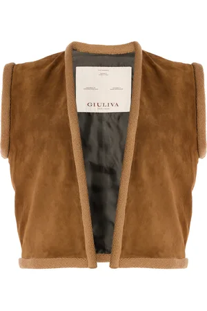 Giuliva Heritage Collection The Lia Suede Vest, , IT 36