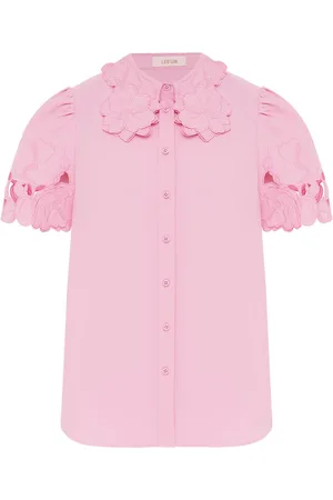 LEO LIN Amelie Applique Shirt Top, Flamingo, , AU 6