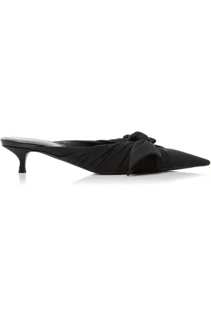 Balenciaga Knife Knot Cupro Mules, , IT 36
