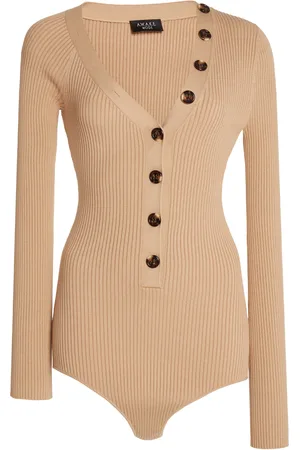 A.W.A.K.E. MODE Ribbed-Knit Body Suit, , S