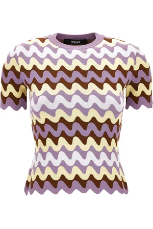 VERSACE Patterned Jacquard Knit Sweater, , IT 46