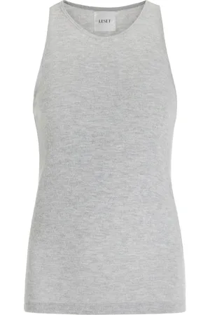 Leset Lauren High-Neck Tank Top, , M