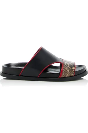 DRIES VAN NOTEN Leather Fussbett Sandals, , IT 37