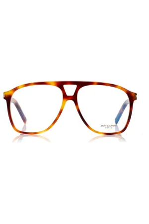 Saint Laurent Aviator-Frame Acetate Glasses, , OS