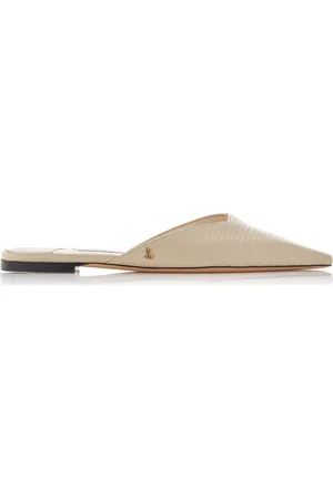 Jimmy Choo Vivi Lizard-Effect Leather Mules, , IT 37