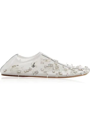 CHRISTOPHER ESBER Frosted Bead-Embellished Mesh Flats, , IT 37
