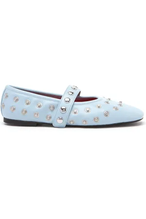 Stella McCartney Ryder Eco Alter Mat Studded Ballerina Flats, , IT 38.5
