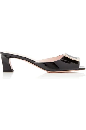 Roger Vivier Trompette Patent Leather Mules, , IT 36