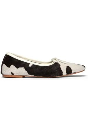 Freda Salvador Jada Calfhair Leather Ballet Flats , , US 8