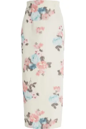 Serafini Taffeta Midi Skirt, , IT 38