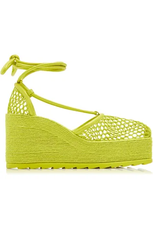 Bottega Veneta Lace-Up Wedge Espadrilles, , IT 40