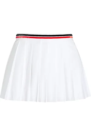 Miu Miu Pleated Poplin Mini Skirt, , IT 38
