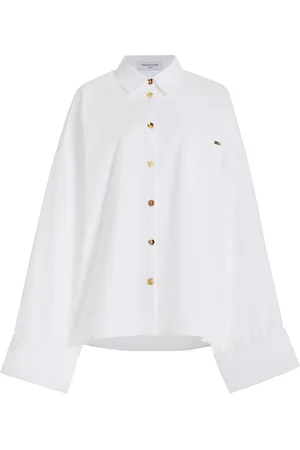 FRANCOISE Exclusive Joe Oversized Cotton Poplin Shirt, , FR 38