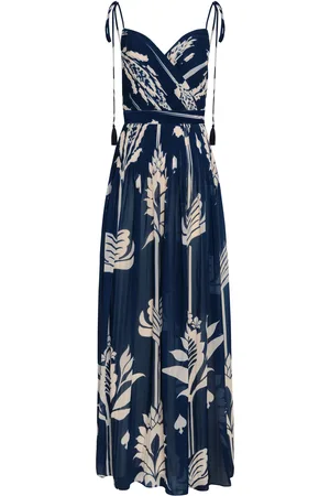 Andres Otalora Aarkid Plissé Chiffon Maxi Dress, , US 6