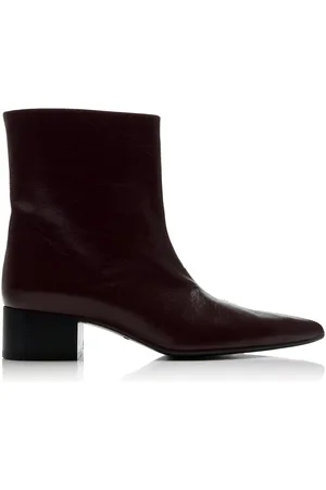 Khaite Andee Leather Ankle Boots, , IT 39