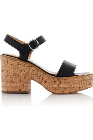 GABRIELA HEARST Sardis Leather Platform Sandals, , IT 41