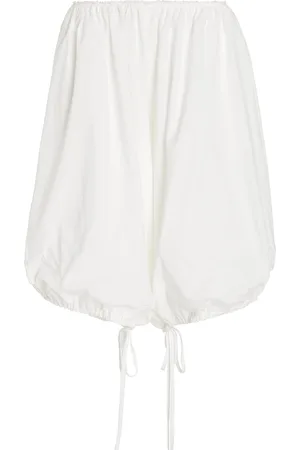 Colleen Allen Gathered Cotton Bloomer Shorts, , XS