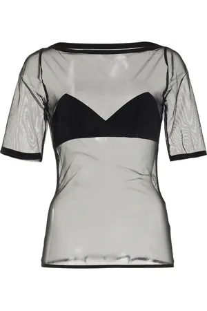 Nensi Dojaka Bra-Detailed Mesh Top, , S