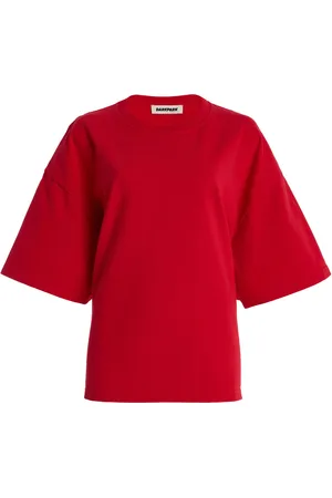 DARKPARK Doyle Draped Cotton T-Shirt, , XS