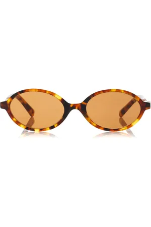 Miu Miu Regard Oval-Frame Acetate Sunglasses, , OS