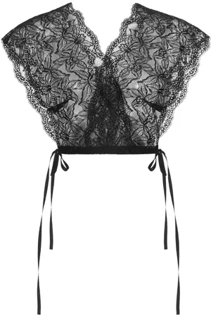 DRIES VAN NOTEN Cico Stretch-Lace Top, , OS