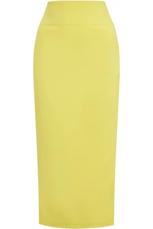 Jacquemus Sablier High-Rise Midi Skirt, , FR 36
