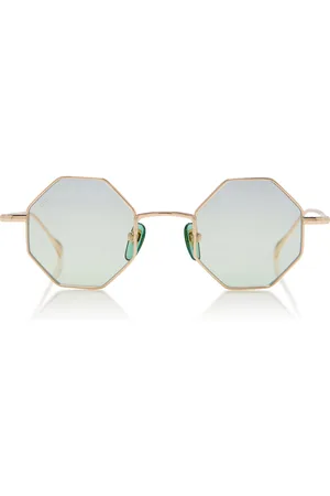 Gucci Octagon-Frame Metal Sunglasses, , OS