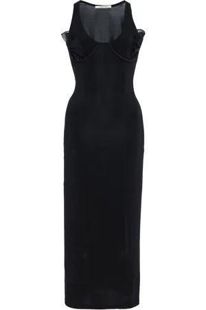 Nensi Dojaka Petal-Detailed Midi Tank Dress, , XS