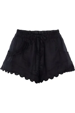 Isabel Marant Lola Scalloped Voile Shorts, , FR 38
