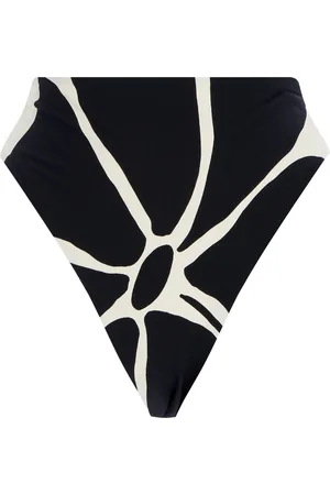 Cala De La Cruz Lulu High-Waisted Bikini Bottom, /white, XS