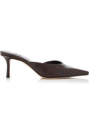 Jimmy Choo Vivi Lizard-Effect Leather Mules, , IT 36