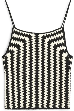 By Malene Birger Doria Crocheted Organic Cotton Tank Top, /white, XS