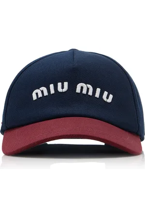 Miu Miu Cotton Baseball Cap, , S