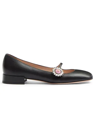 VALENTINO GARAVANI Leather Mary Jane Flats, , IT 36