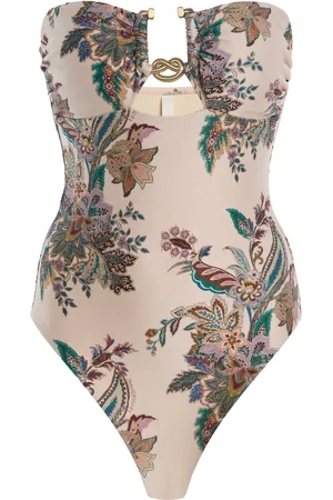 ZIMMERMANN Rhiannon Hardware-Detailed Strapless One-Piece Swimsuit, , 0