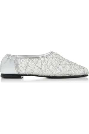 Simkhai Eden Embroidered Metallic Ballet Flats, , IT 36