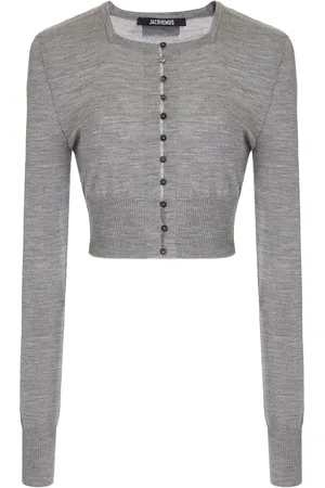 Jacquemus Spiaggia Cropped Wool-Blend Cardigan, , FR 40