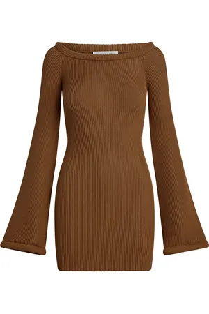 AYA MUSE Eos Knit Silk-Cotton Mini Dress, , XS