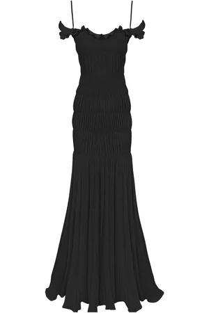 GEORGIA HARDINGE Harlow Shirred Plissé Jersey Maxi Dress, , UK 8
