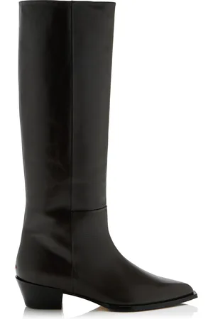 Aeyde Arla Leather Western Knee Boots, , IT 36