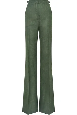 GABRIELA HEARST Vesta Wool-Silk Flared Pants, , IT 38