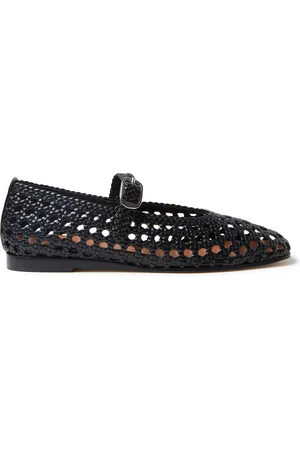 Le Monde Beryl Woven Leather Mary Jane Flats, , IT 38.5