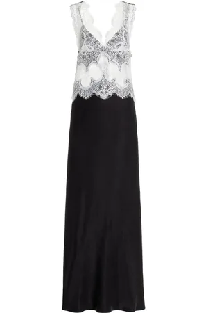 Third Form Exclusive Visions Lace-Trimmed Satin Maxi Dress, , US 8