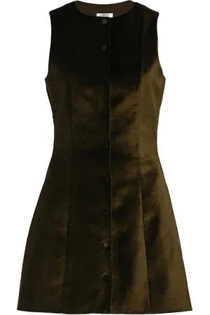 Mirror Palais Cotton-Blend Velveteen Mini Dress, , XS