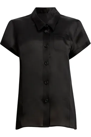 Khaite Keefe Silk Charmeuse Shirt, , M